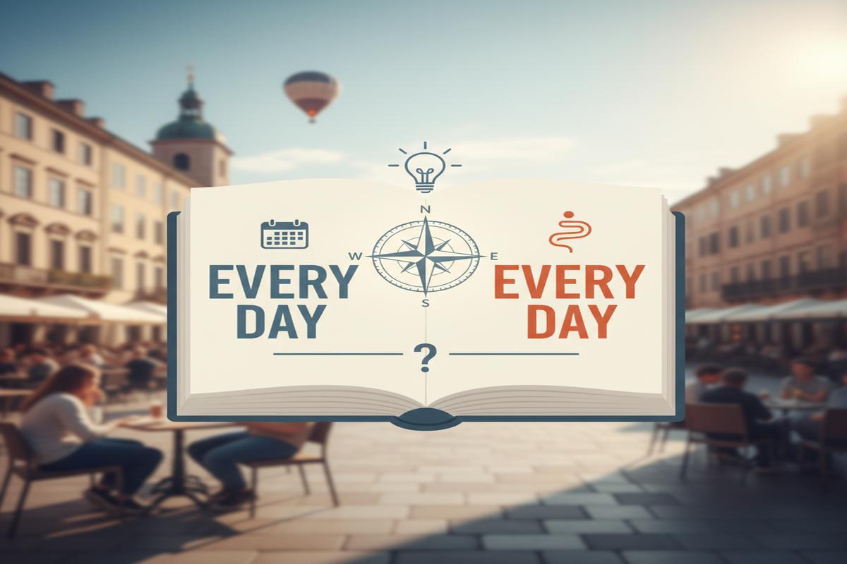 Every day mi, everyday mi? Fark, kullanım ve örnekler