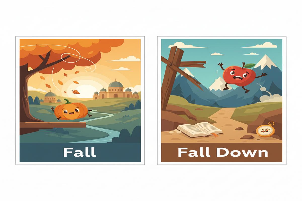 Fall vs Fall Down: Doğru Kullanım, Örnekler ve İpuçları