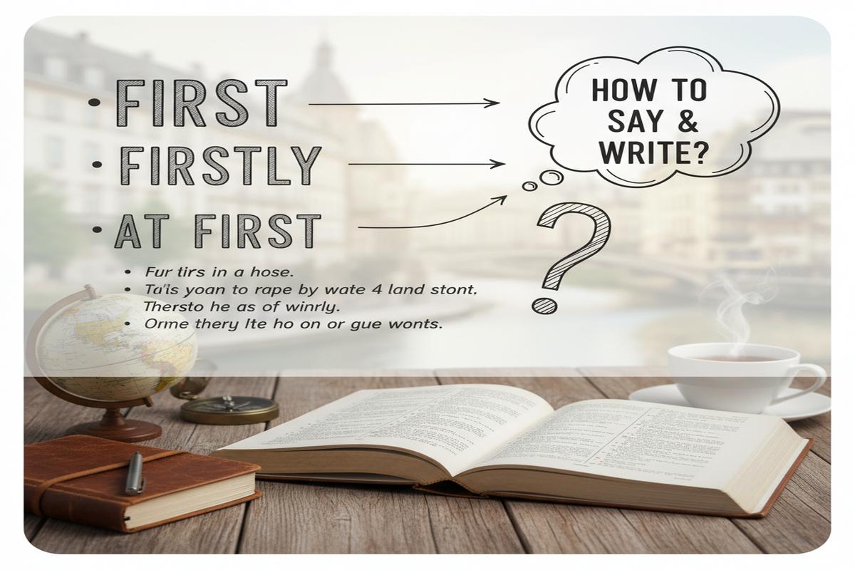 First, Firstly ve At First: Doğru Kullanım ve İpuçları