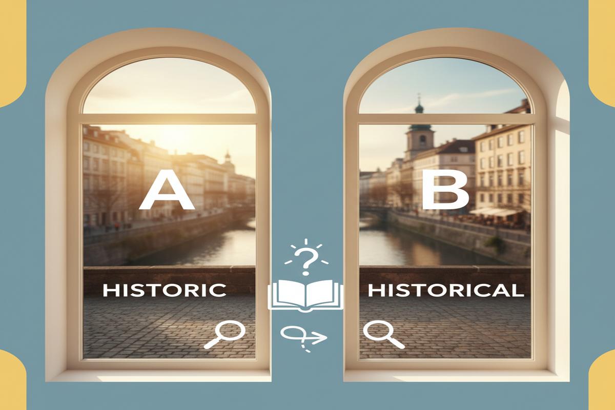 Historic ve historical: fark, kullanım, telaffuz rehberi