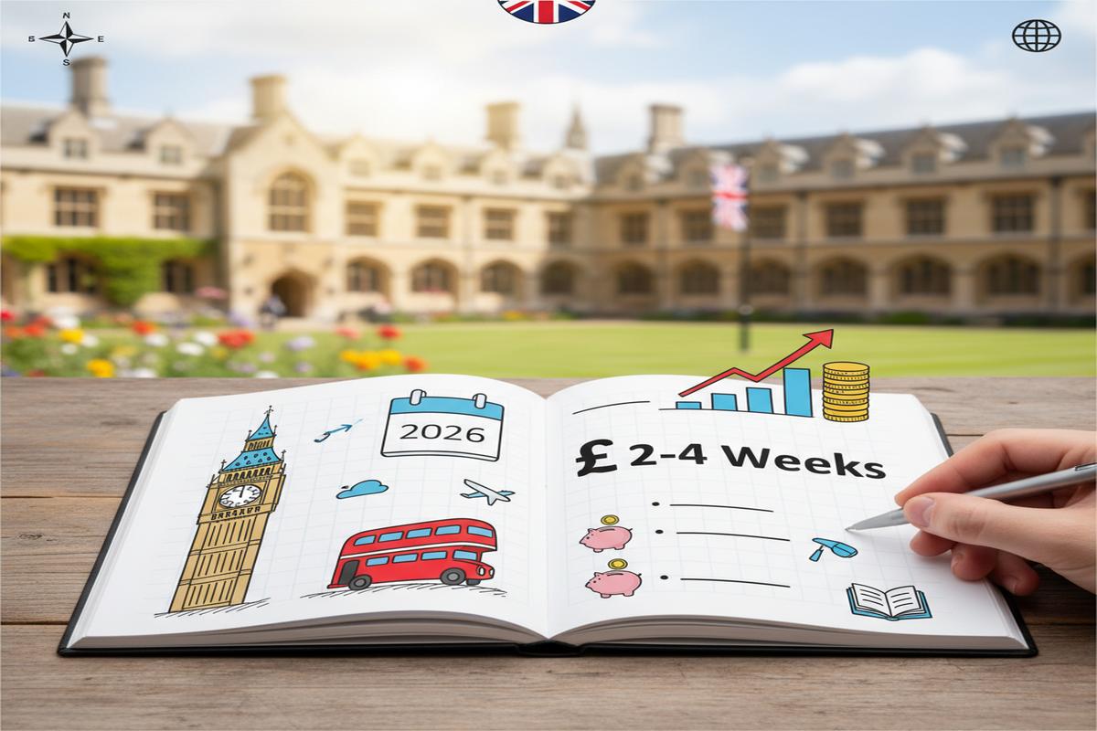 İngiltere Yaz Okulu Bütçesi: 2–4 Hafta Güncel Maliyet