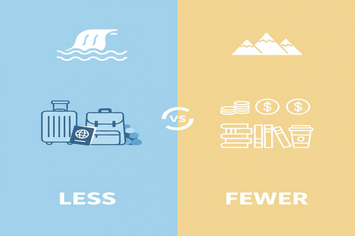 Less vs Fewer: Doğru Kullanım Rehberi + Hızlı Karar
