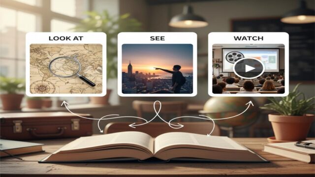 Look at vs See vs Watch: Farklar, Anlam ve Doğru Kullanım