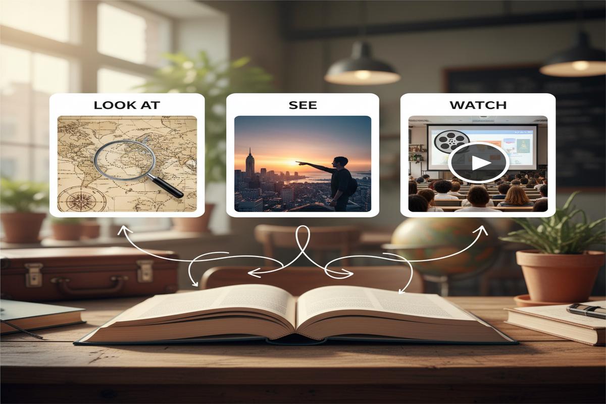 Look at vs See vs Watch: Farklar, Anlam ve Doğru Kullanım