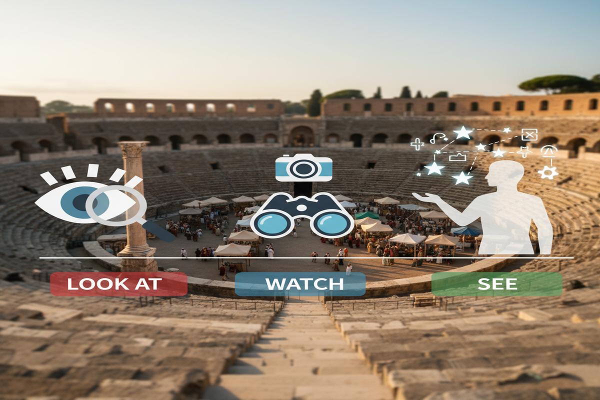 Look at, Watch, See: Farklar, Örnekler ve İpuçları