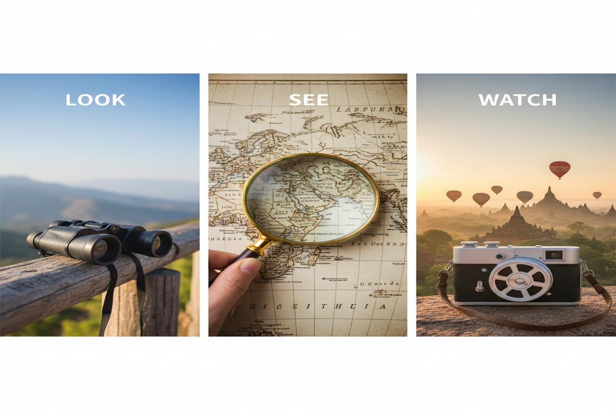 Look vs See vs Watch: Farklar ve Örneklerle Hızlı Rehber
