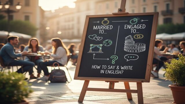 Married to mu, Engaged to mu? Doğru kullanım ve örnekler
