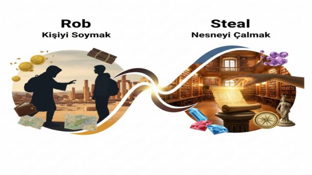 Rob ve Steal Farkı: Doğru Fiili Hızla ve Net Seçin
