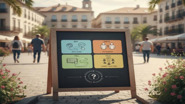 Say, Tell, Speak, Talk: Farklar, Kullanım ve Örnekler