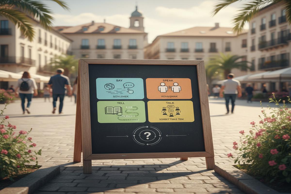 Say, Tell, Speak, Talk: Farklar, Kullanım ve Örnekler