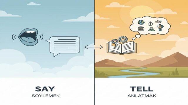 Say ve Tell Farkı: Doğru Kullanım, Kalıplar ve Örnekler