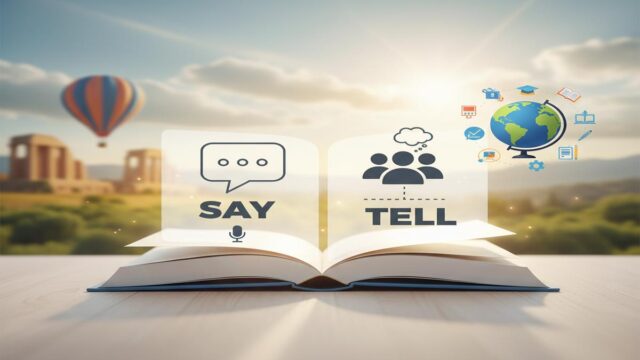 Say vs Tell: Doğru Kullanım, Kurallar ve Kalıplar Rehberi