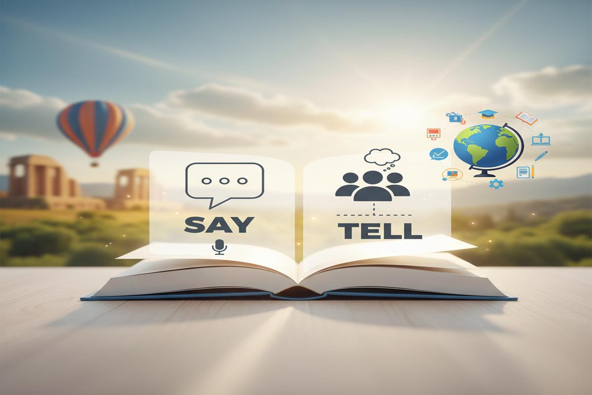 Say vs Tell: Doğru Kullanım, Kurallar ve Kalıplar Rehberi