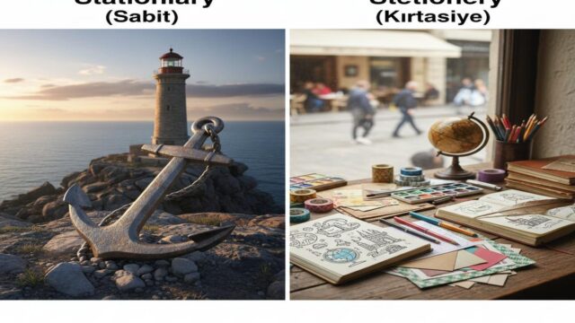 Stationary mi Stationery mi? Farkı, İpucu ve Örnekler