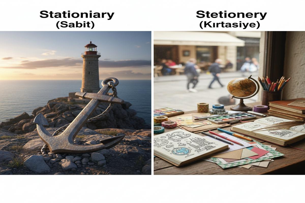 Stationary mi Stationery mi? Farkı, İpucu ve Örnekler