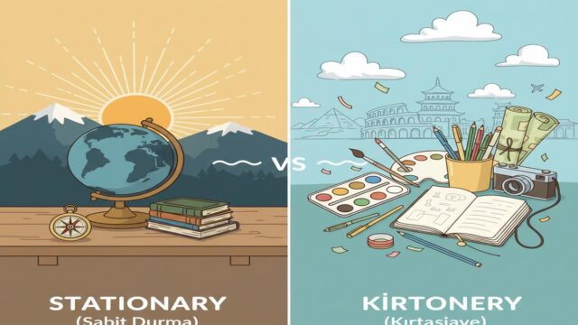 Stationary vs. stationery: Anlam, yazım ve kullanım rehberi