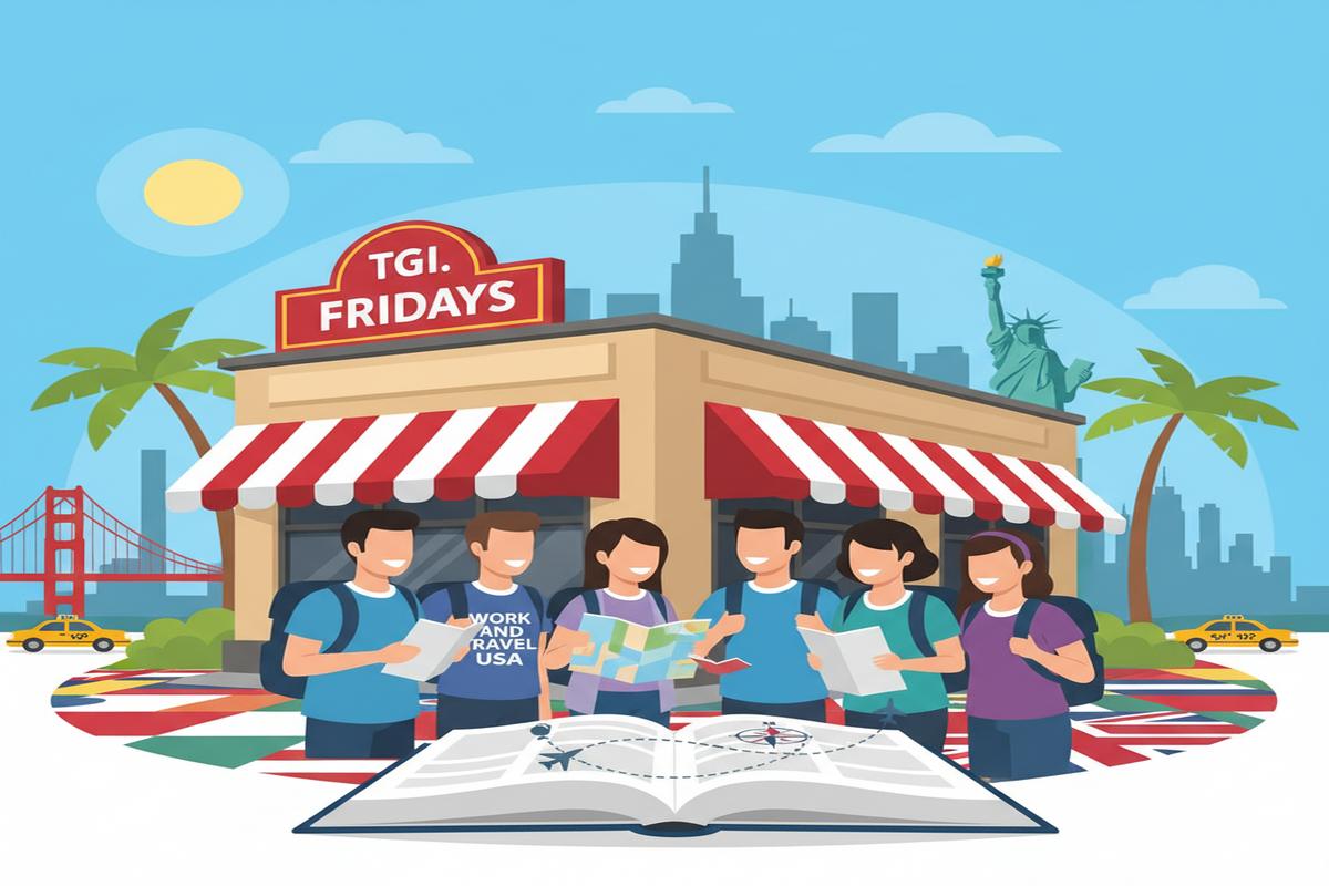 TGI Fridays Work and Travel: Pozisyonlar, Ücretler, Vize