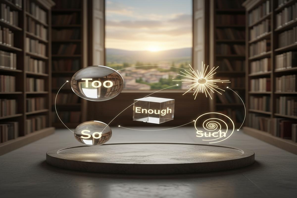 Too, Enough, So, Such: Kullanım Kuralları ve İpuçları