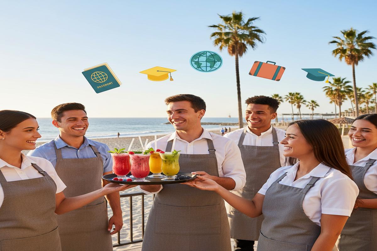 Work and Travel Beverage Server: Görev, Ücret, Vize Rehberi