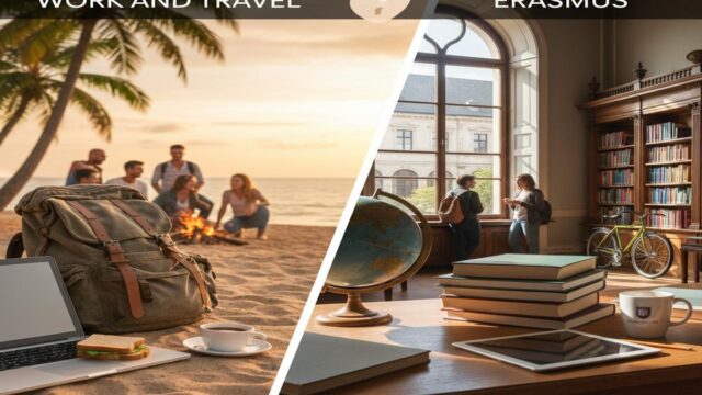 Work and Travel vs Erasmus: Farklar, Maliyet, Vize Rehberi