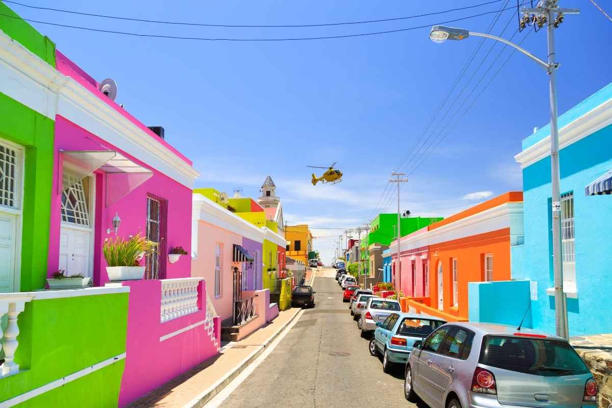 Cape Town dil okulu kampüs ve V&A Waterfront manzarası