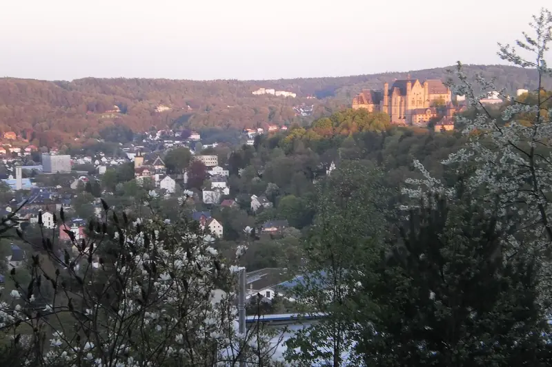 Marburg şatosu ve eski şehir
