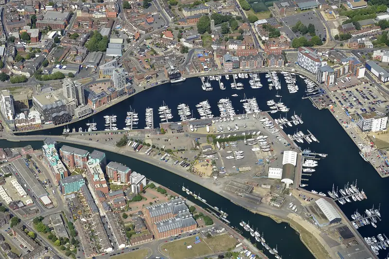 Ipswich Dock hava görüntüsü